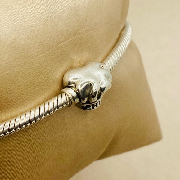 EUC Pandora 791500 Sterling Silver I Love Cooking Chef Hat Food Charm - Picture 8 of 14